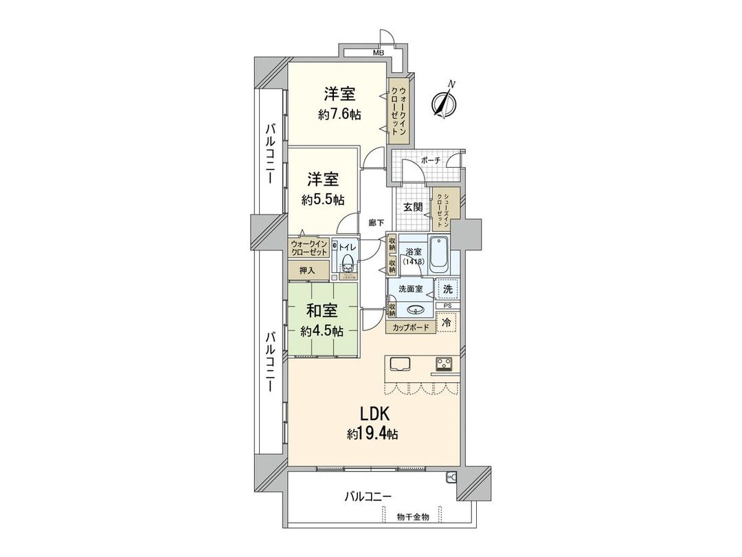 3LDK Apartment for Sale in Chuo Ward, Fukuoka City - Thumbnail 3
