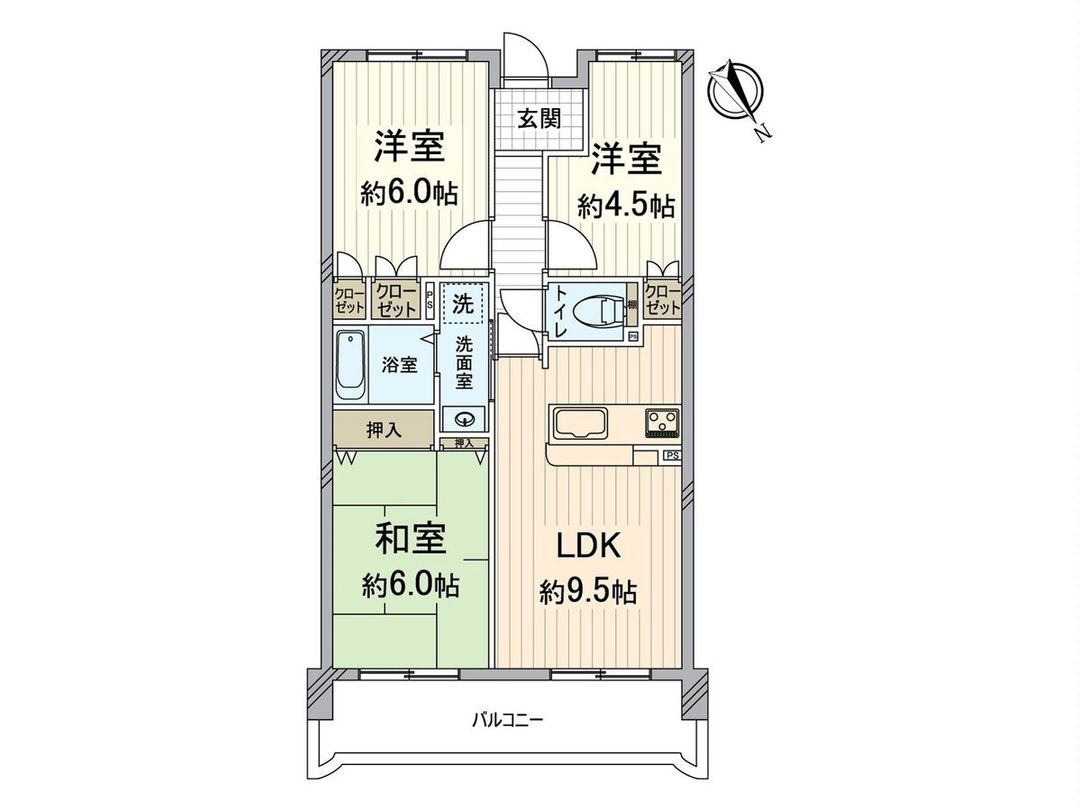 3LDK Apartment for Sale in Nishiyodogawa, Osaka - 60sqm - Thumbnail 3