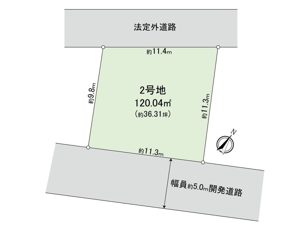 Land for Sale in Fuchu, Tokyo - 120.04 sqm Plot with Building Condition - Thumbnail 3