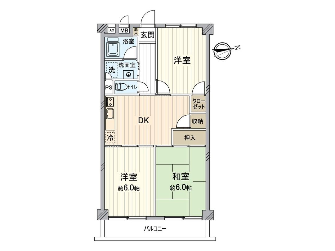 Showa Mejirodai Residence 3DK Apartment for Sale in Hachioji - Thumbnail 3