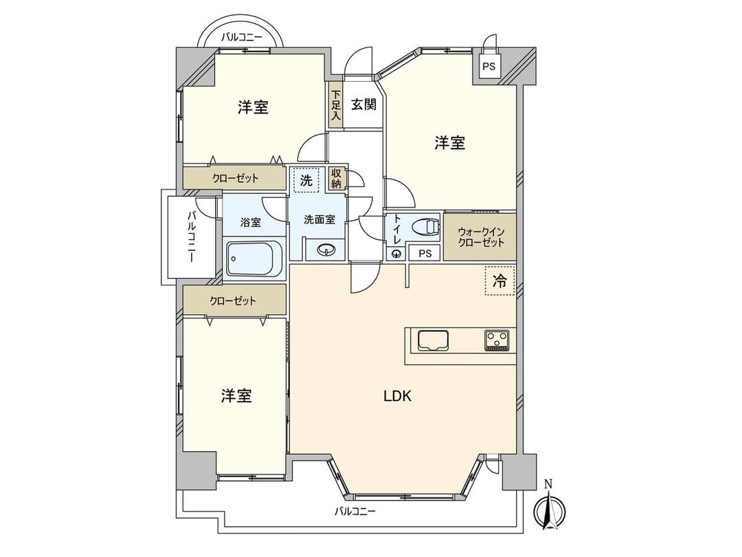 Renovated 3LDK Apartment in Fukuoka City Minami Ward - Thumbnail 3