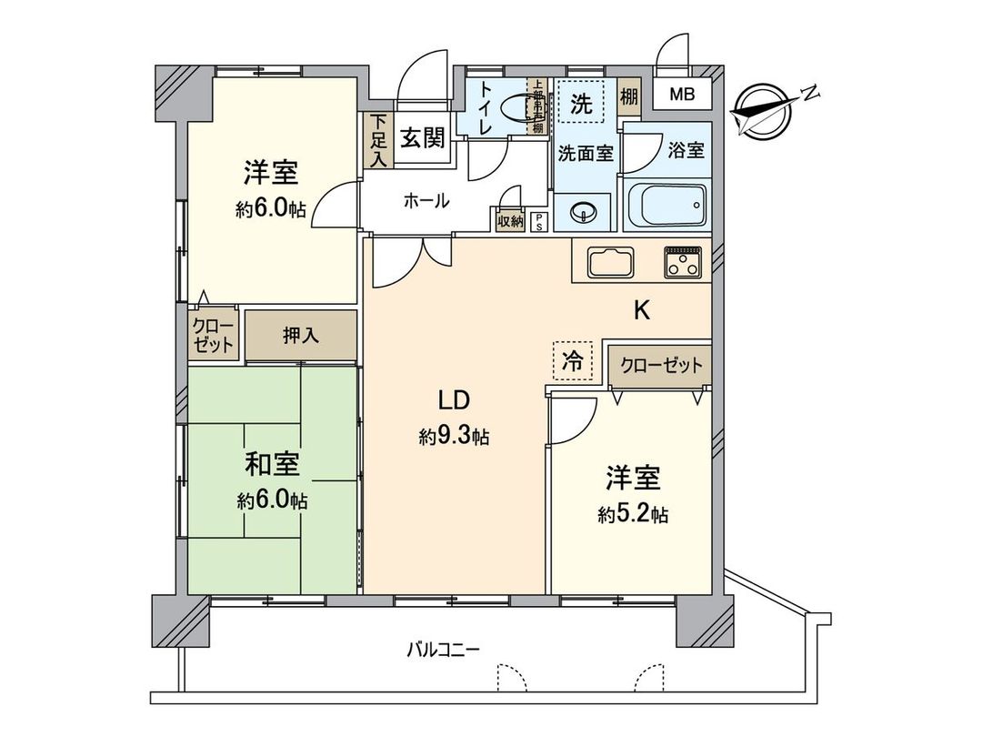 3LDK Apartment for Sale in Higashi Ward, Fukuoka City - Thumbnail 3