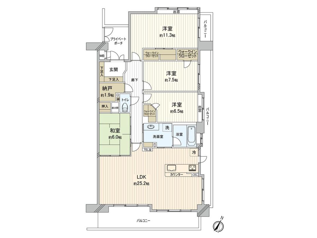 4LDK Apartment Near Hiroshima Station 125.6sqm - Thumbnail 3
