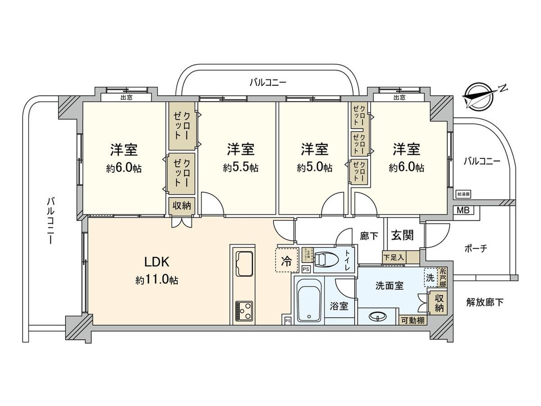 Renovated 4LDK Apartment in Itabashi, Tokyo – 80.2 sqm - Thumbnail 3