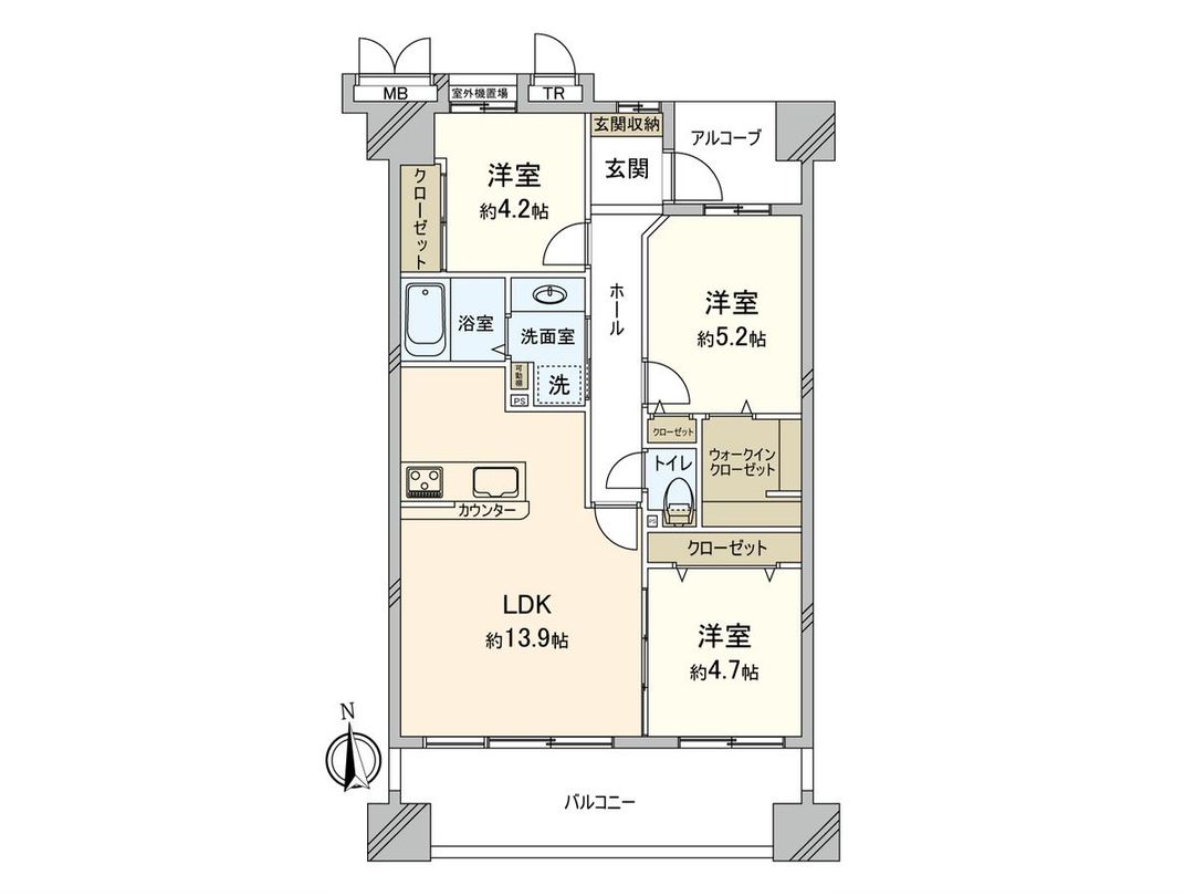 Renovated 3LDK Apartment in Tsurumi, Osaka | René Humans Garden - Thumbnail 3