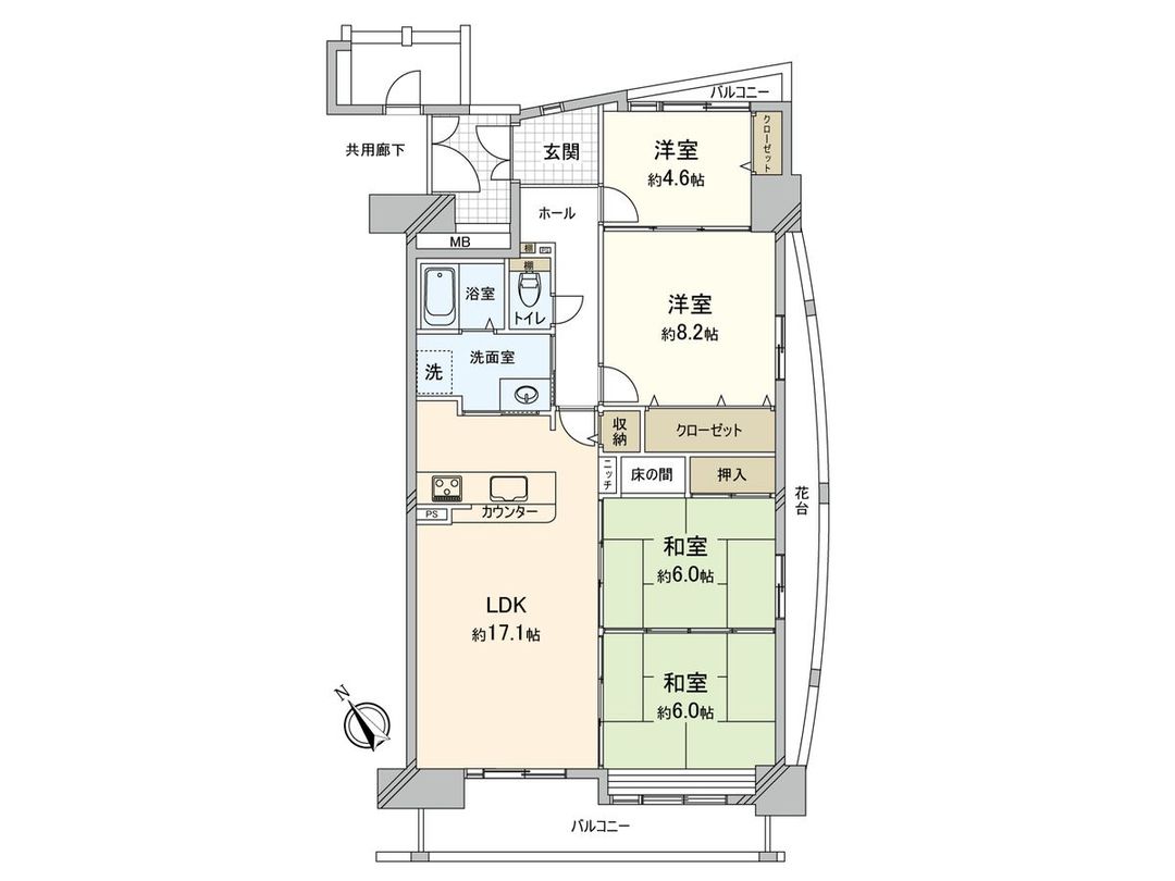 4LDK Apartment for Sale in Meihama, Fukuoka City - Thumbnail 3