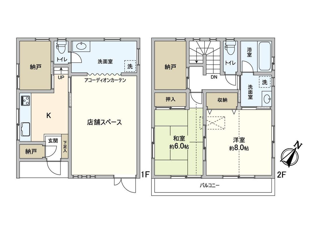 Shop-House for Sale in Warabi, Saitama - 2K with Parking - Thumbnail 3