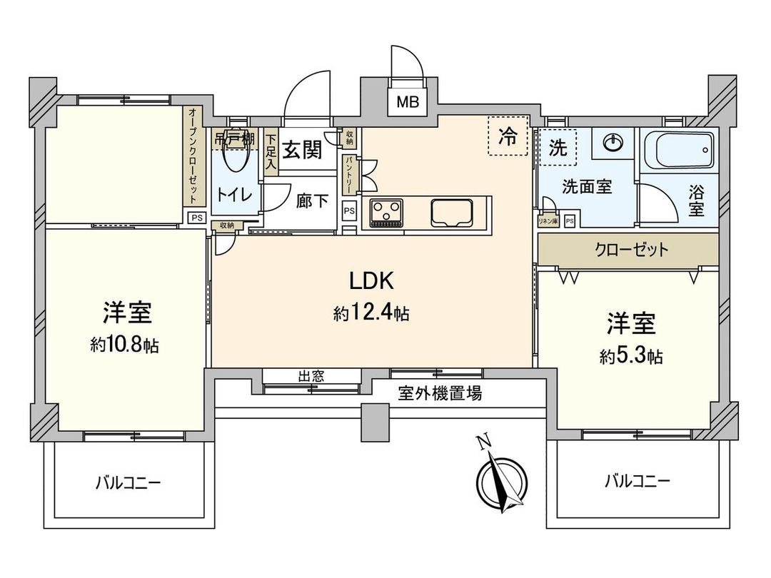 Renovated 2LDK Apartment near Zenyō Station, Fujisawa - Thumbnail 3