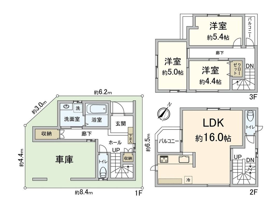 New 3LDK House in Suita City, Osaka - 101.84 sqm - Thumbnail 3