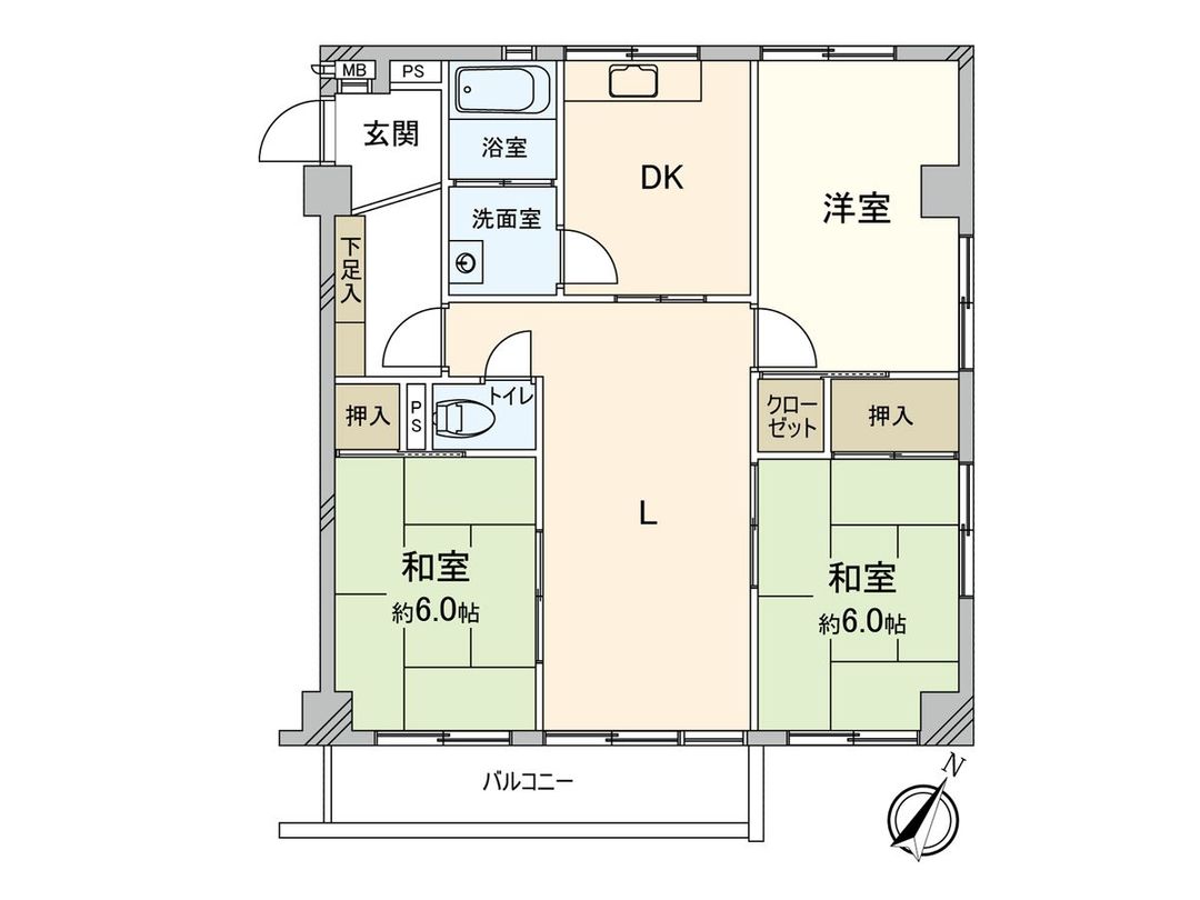 3LDK Apartment for Sale in Kawasaki, Kanagawa - 71.34 sqm - Thumbnail 3