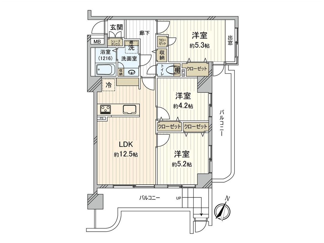 Renovated 3LDK Apartment in Yokohama Kohoku Ward - Thumbnail 3