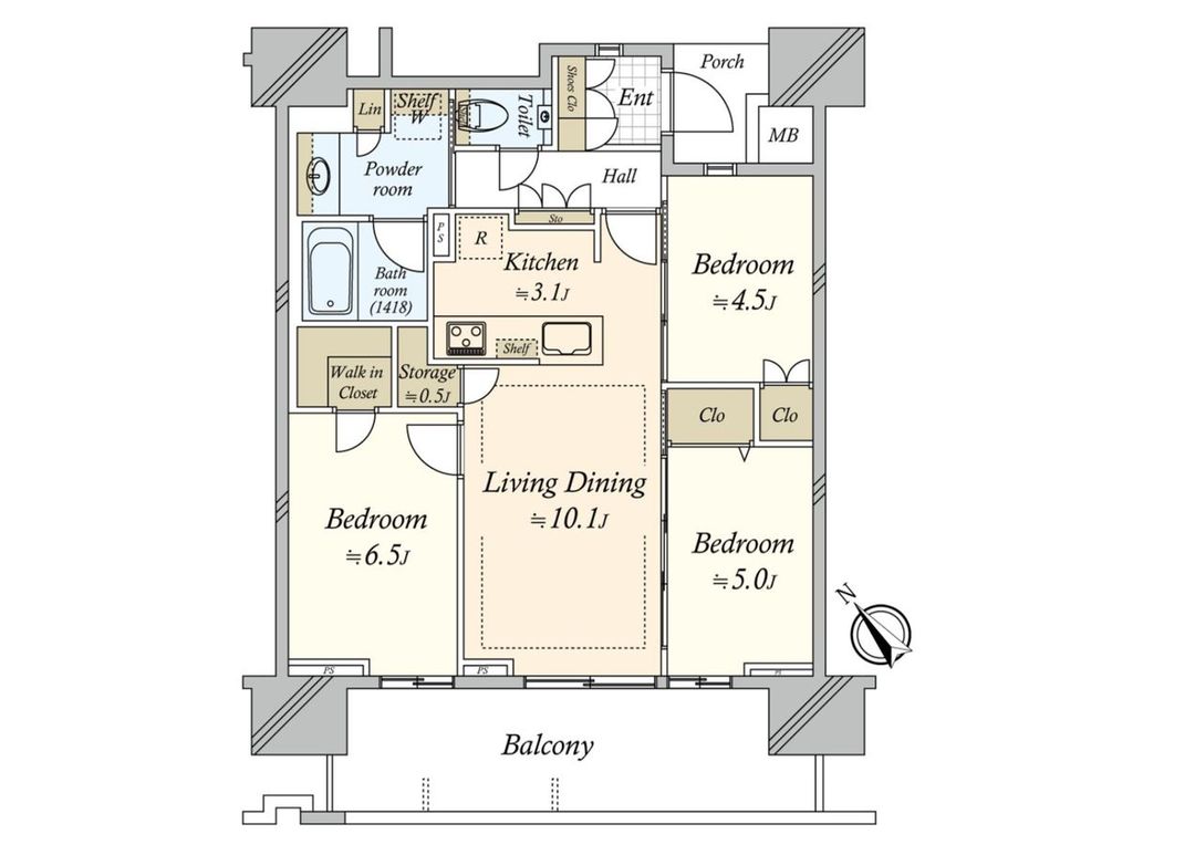 Proud Suginami Takaido South 3LDK Apartment for Sale in Tokyo - Thumbnail 3