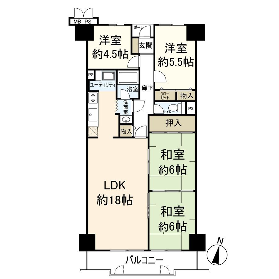 4LDK Apartment for Sale in Ibaraki, Osaka - 85.03 sqm - Thumbnail 3