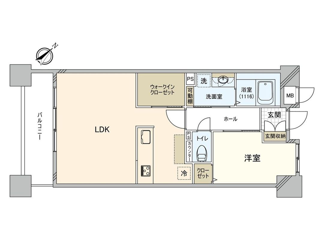 Renovated 1LDK Apartment for Sale in Hakata Ward, Fukuoka - Thumbnail 3