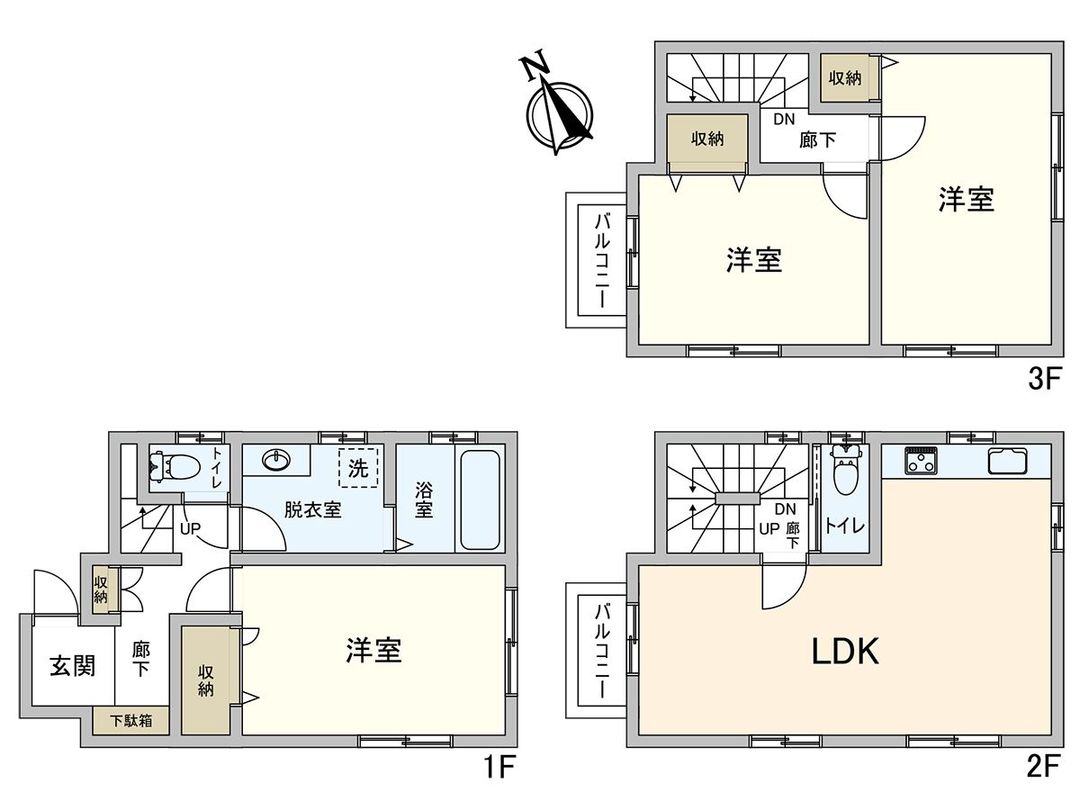 3LDK Detached House for Sale in Kawaguchi, Saitama - Thumbnail 3
