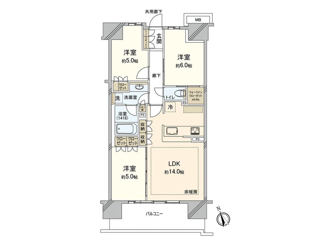 Preludia Kugenuma Tachibana Laurel Court 3LDK Apartment in Fujisawa - Thumbnail 3