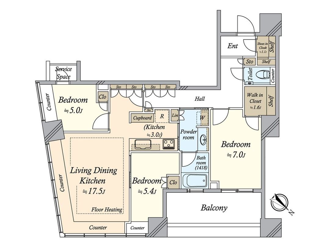 Park Tower Kachidoki South 3LDK Apartment in Tokyo - Thumbnail 3