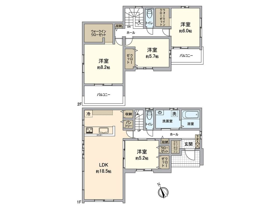 New 4LDK House in Koga, Fukuoka - 2026 Completion - Thumbnail 3