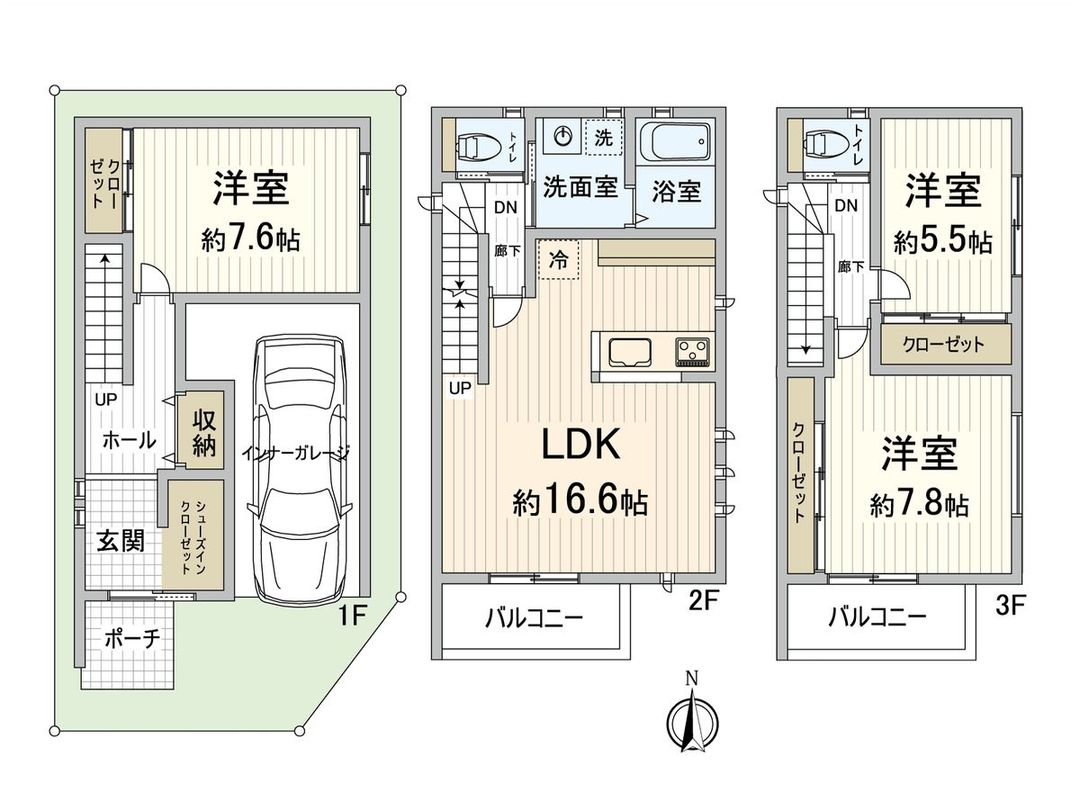 New 3LDK House in Toyonaka, Osaka - 113.7m² - Thumbnail 3