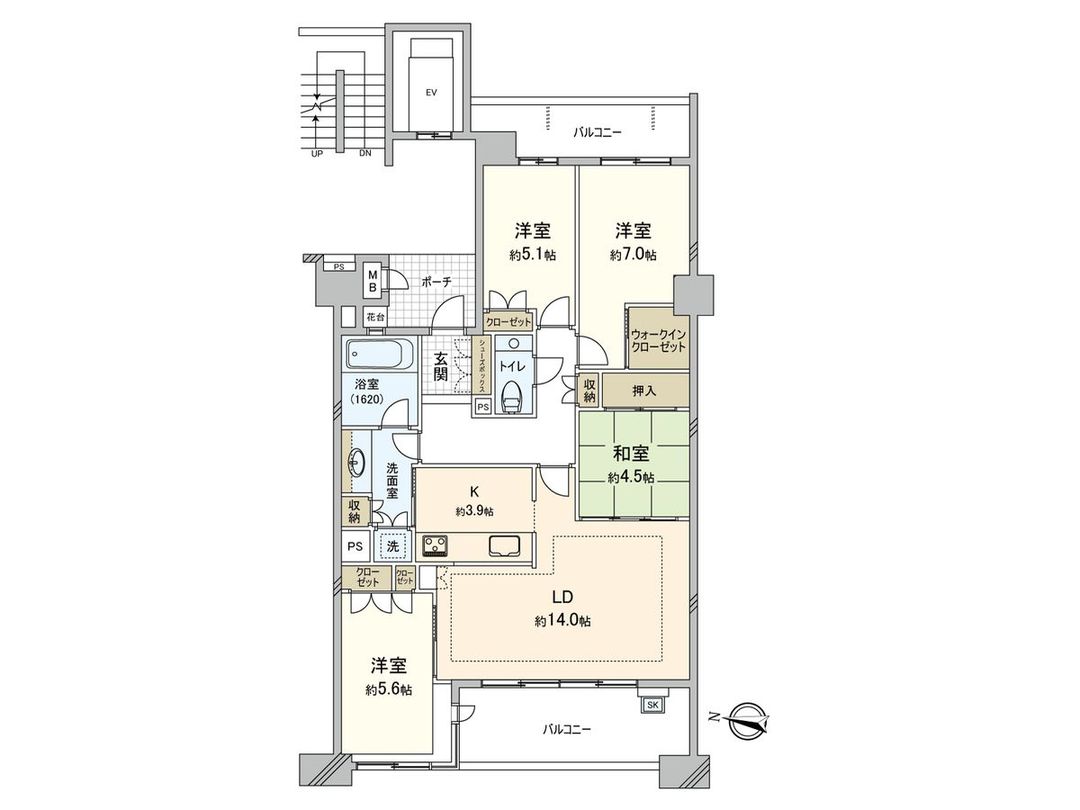 4LDK Apartment 95.09m² in Takamiya, Fukuoka City - Thumbnail 3