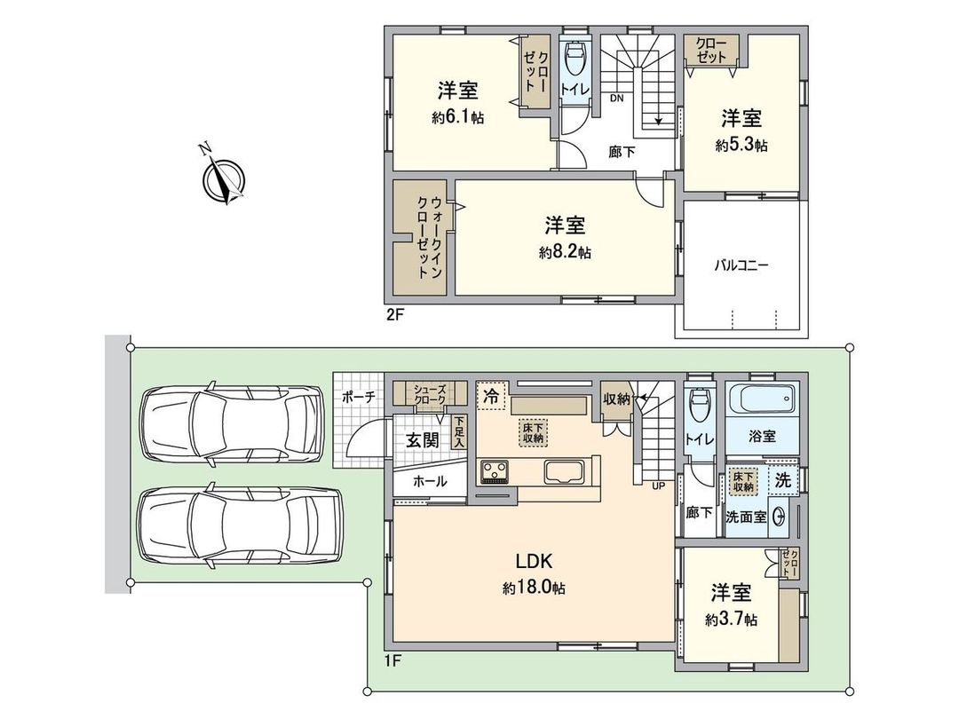 New 4LDK Detached House for Sale in Komaki, Aichi - Thumbnail 3