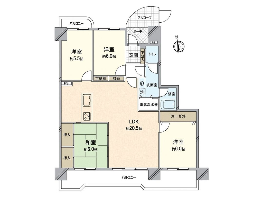 4LDK Apartment for Sale in Kashii-hama, Fukuoka City - Thumbnail 3
