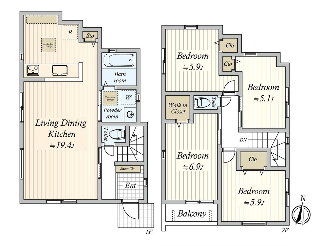 New Build 4LDK House in Nagoya's Yada 4-chome, Aichi - Thumbnail 3