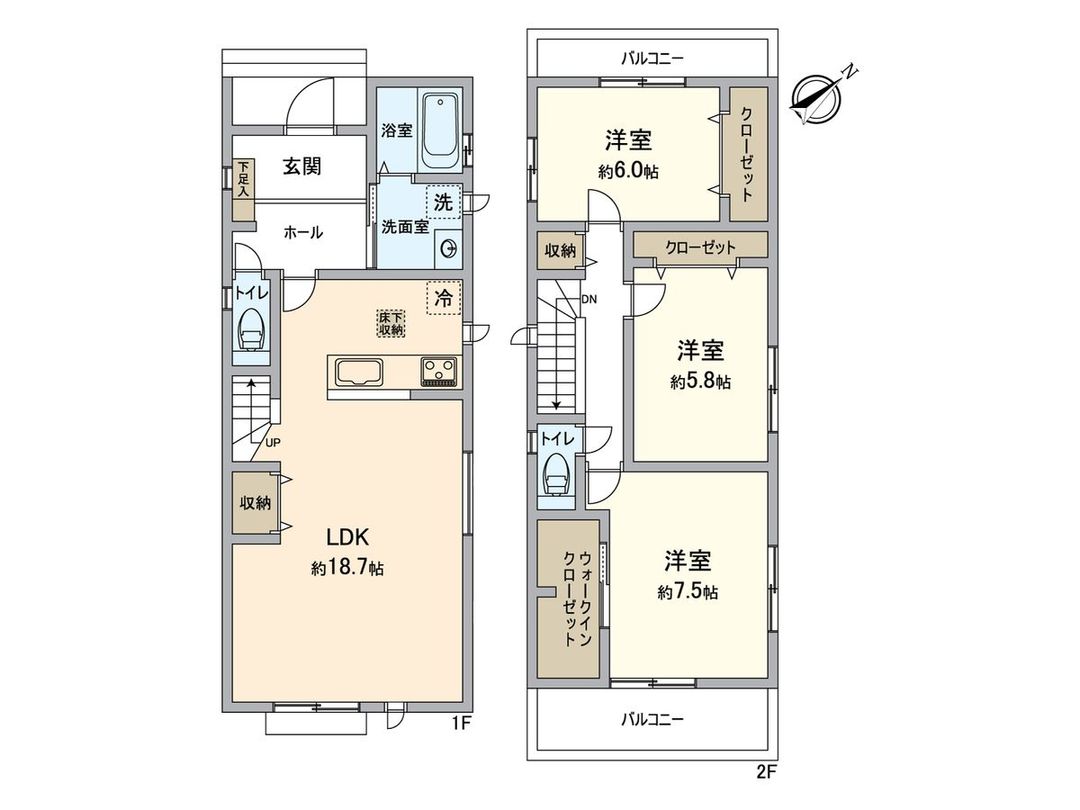 New 3LDK House in Kasugai, Aichi | 98 sqm Floor Area - Thumbnail 3