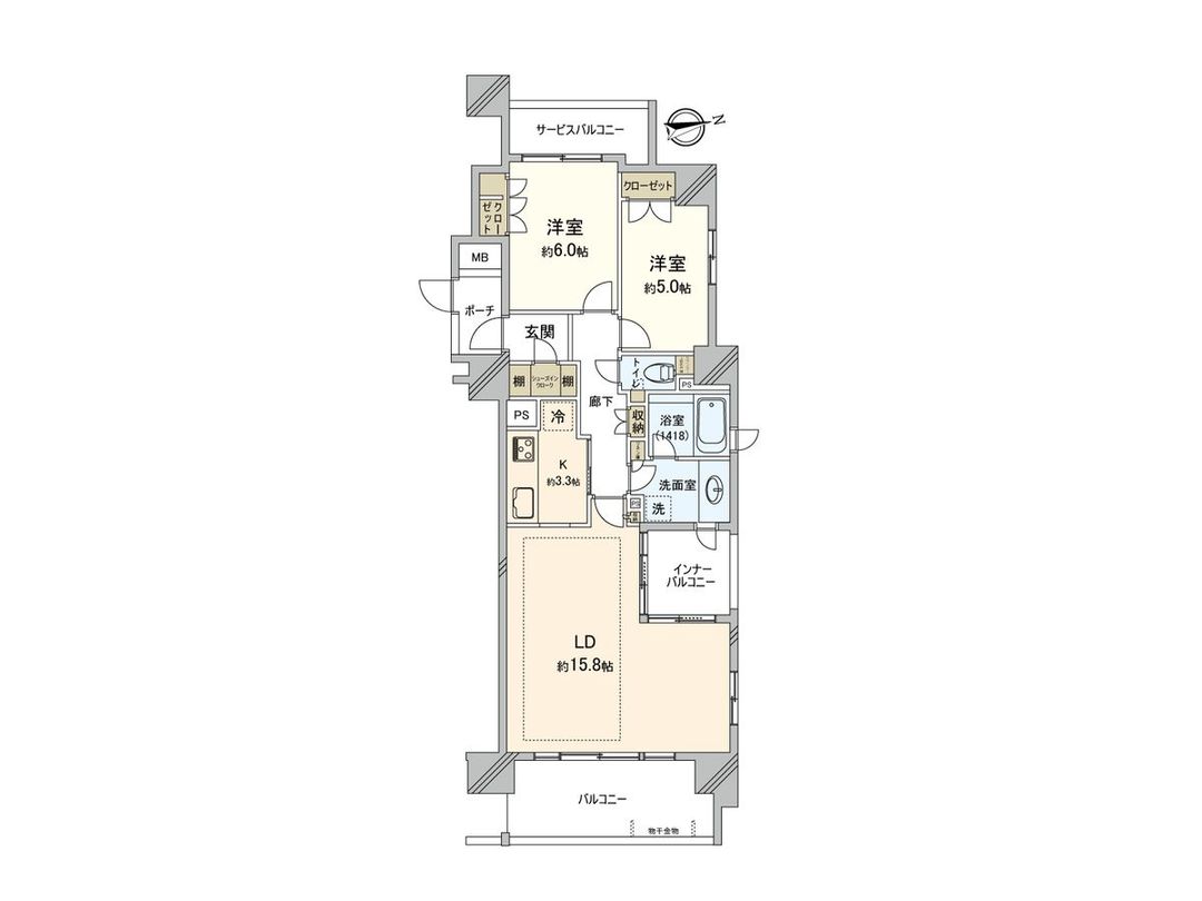 Inicia Kamata 2LDK Apartment for Sale in Ota, Tokyo - Thumbnail 3