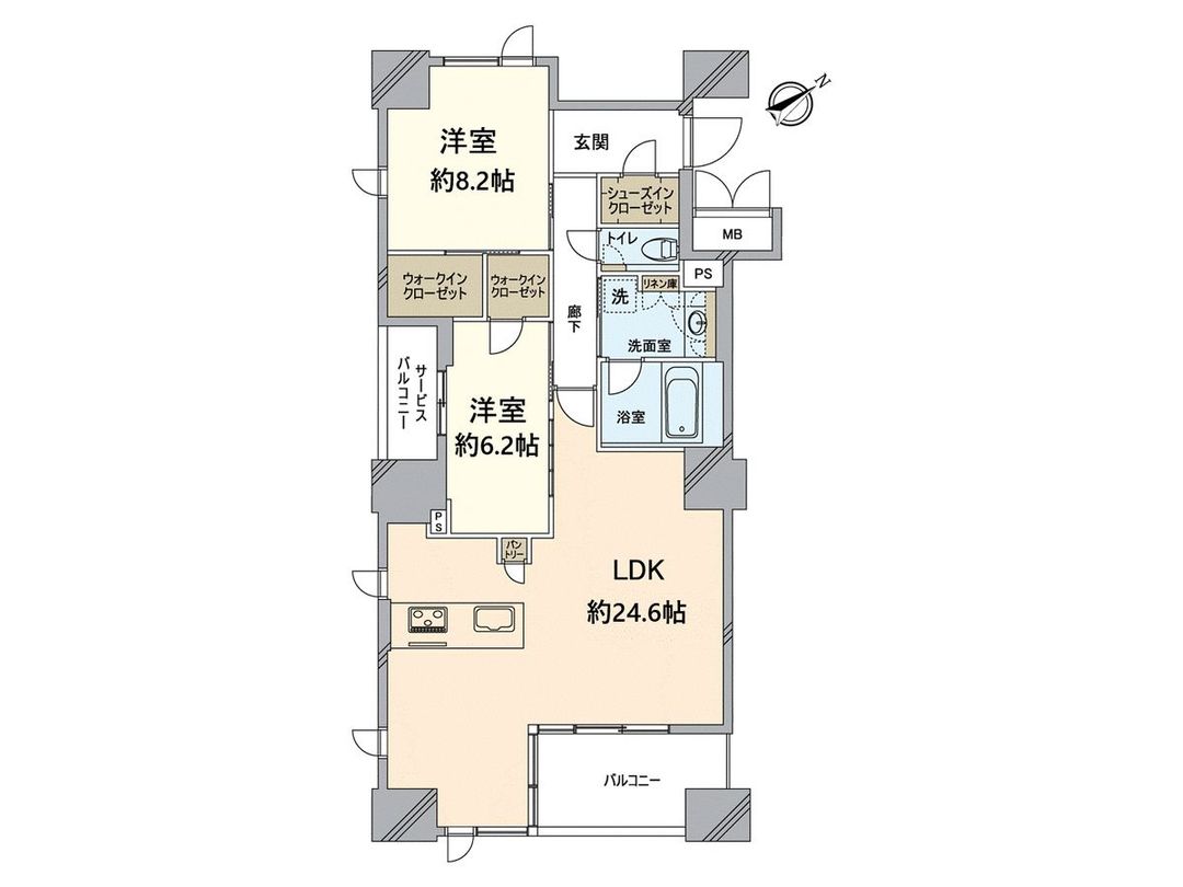 Unihaim Nakanoshima Dojimagawa Tower Residence 2LDK in Osaka - Thumbnail 3