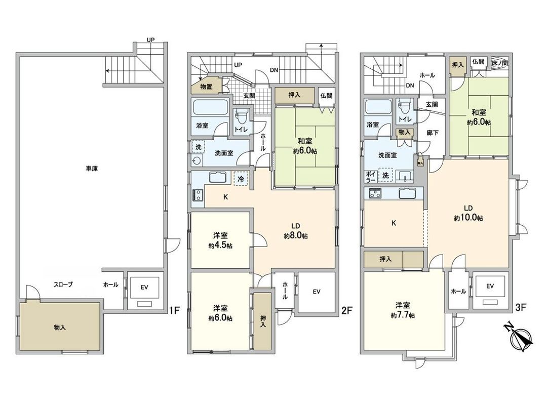 5LDK Two-Generation House for Sale in Sapporo Toyohira-ku - Thumbnail 3