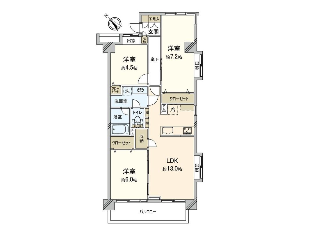 Sun Grace Yokohama Makita 3LDK Apartment for Sale - Thumbnail 3