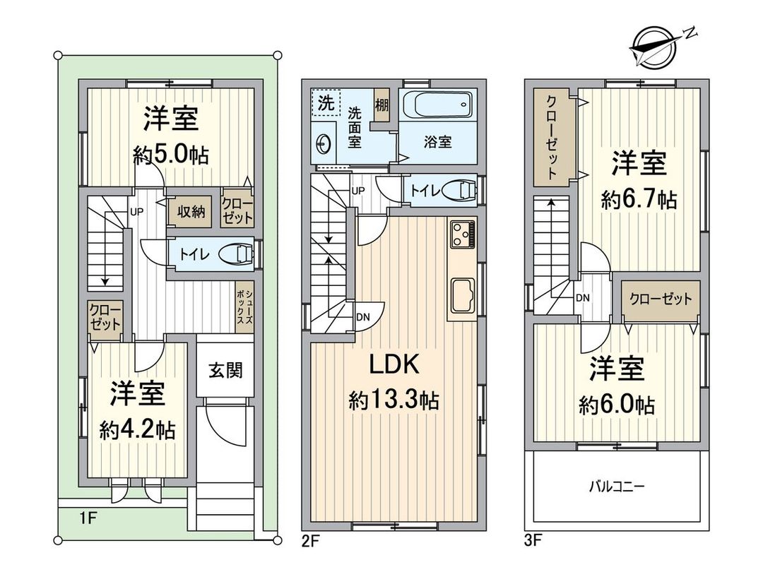 Newly Built 4LDK House Near Kashima Station, Osaka - Thumbnail 3