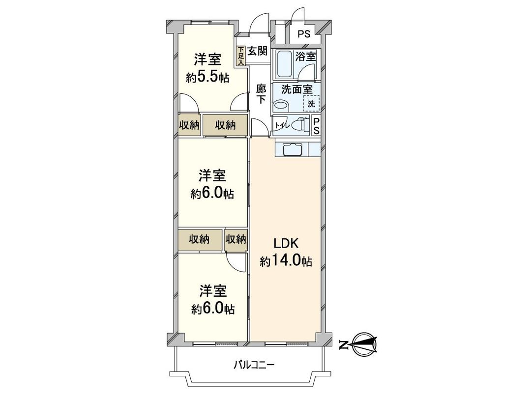 Renovated 3LDK Apartment for Sale in Osaka's Kita Ward - Thumbnail 3