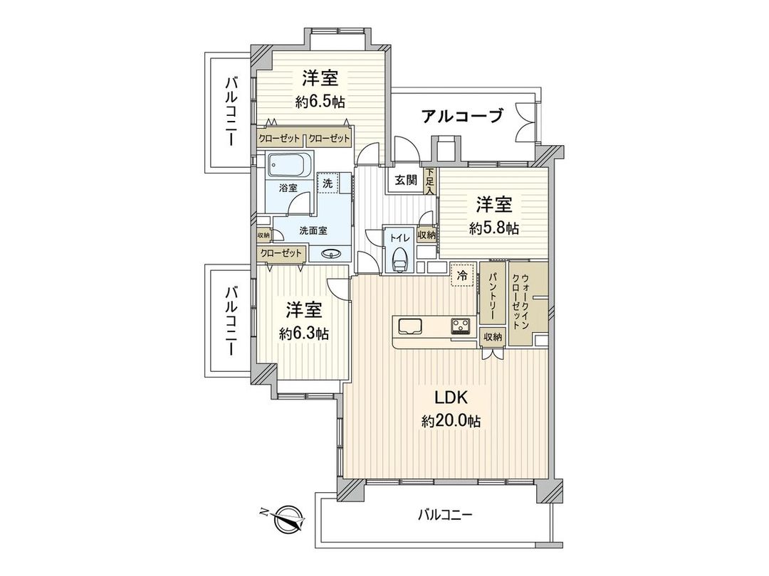3LDK Apartment for Sale in Noshima, Higashi-ku, Fukuoka - Thumbnail 3