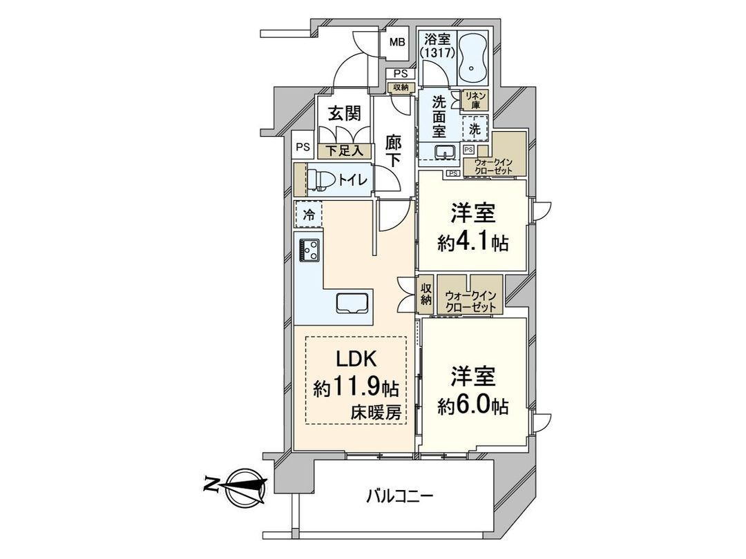 Soltia Higashi-Umeda 2LDK Apartment for Sale in Osaka - Thumbnail 3