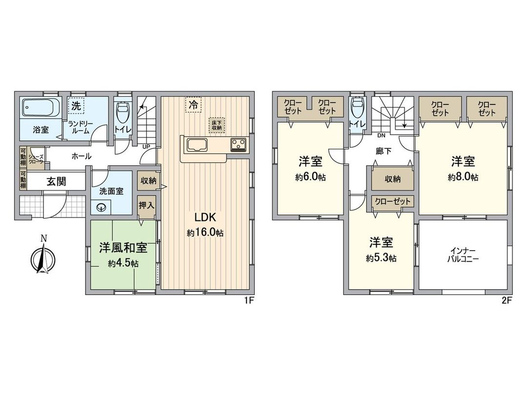 New Build 4LDK House in Hanashiri Midoricho, Okayama - Thumbnail 3