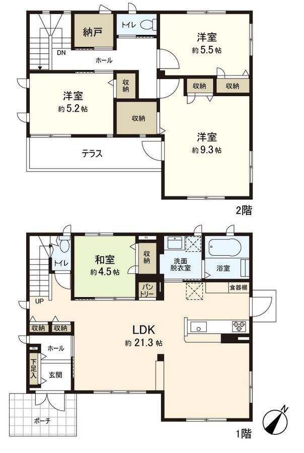 2016 Built 4SLDK House with Solar in Tomiya, Miyagi - Thumbnail 3