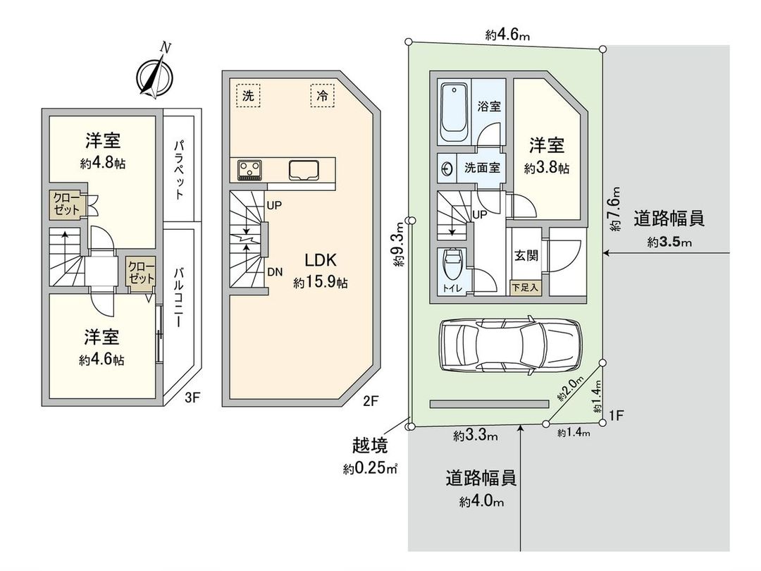 Land for Sale in Nakano Honcho, Tokyo - 51.93 sqm Corner Lot - Thumbnail 3