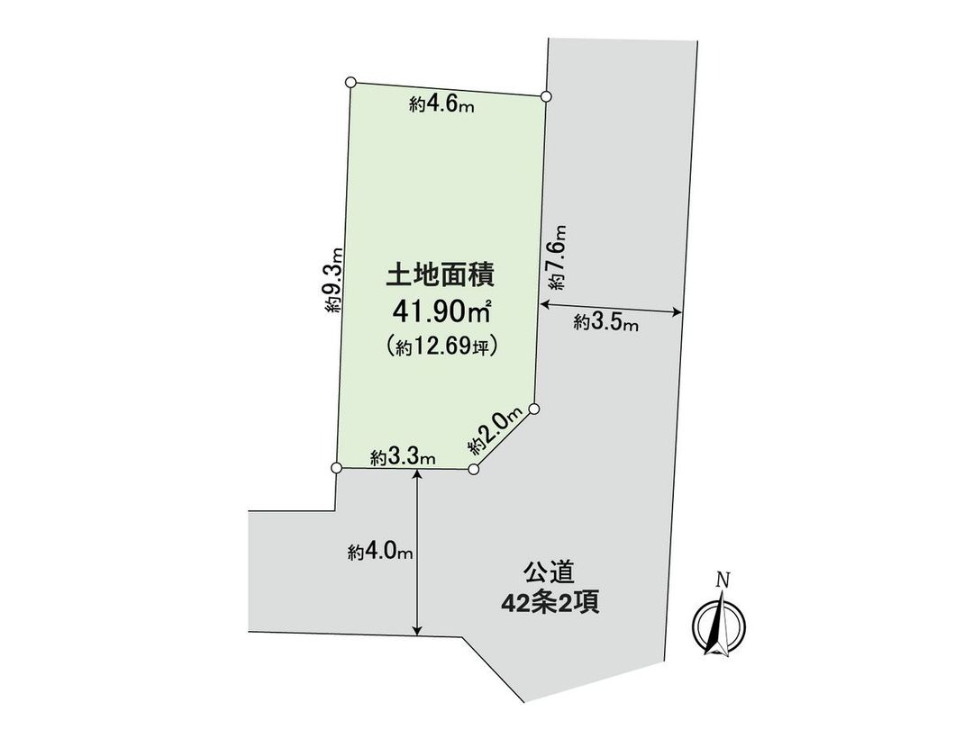 Land for Sale in Nakano Honcho, Tokyo - 51.93 sqm Corner Lot - Thumbnail 2