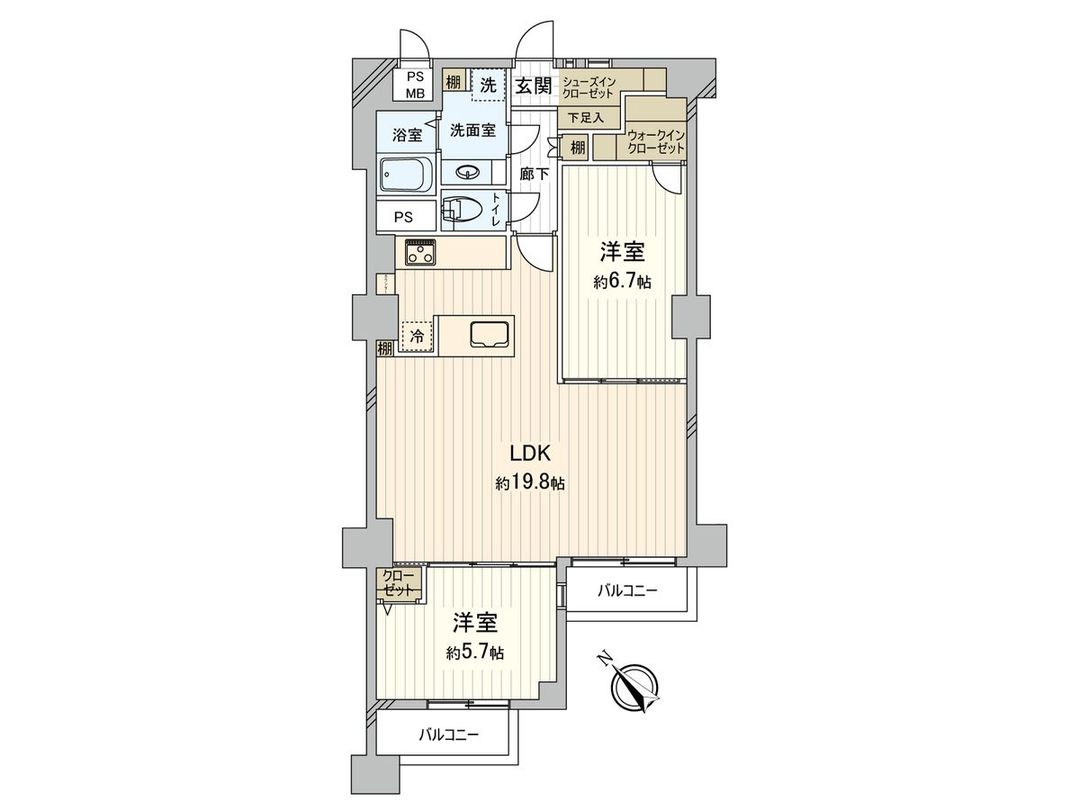 2LDK Apartment for Sale in Joto Ward, Osaka - 72.41 sqm - Thumbnail 3