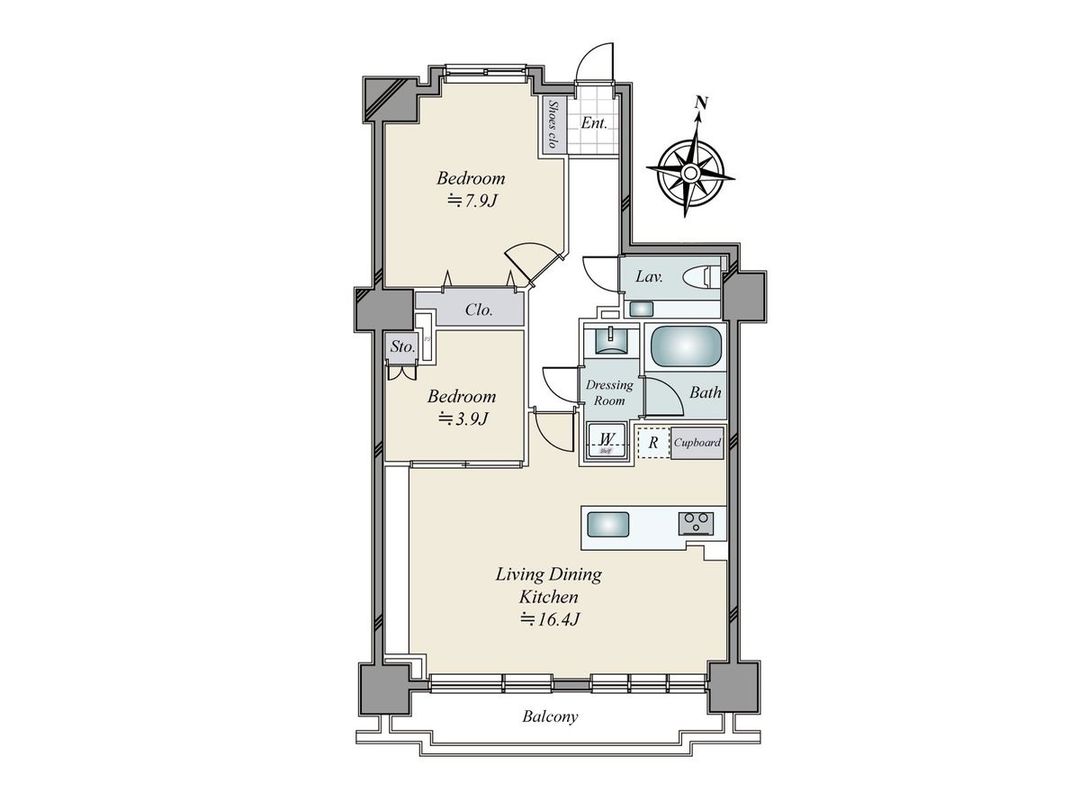2LDK Apartment for Sale in Minato-ku, Tokyo - Thumbnail 3