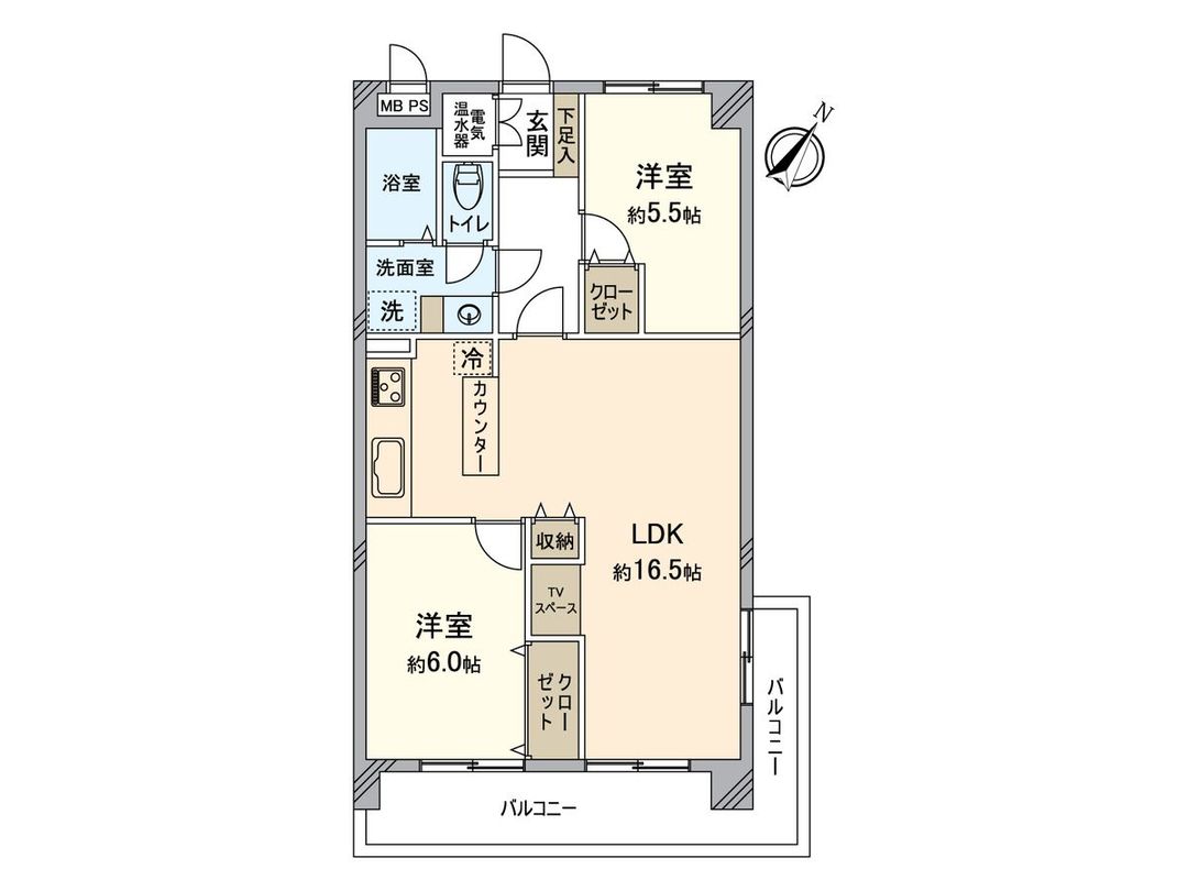 2LDK Apartment for Sale in Totsuka, Yokohama - 63m² - Thumbnail 3