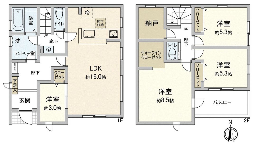 New 4SLDK House in Kawagoe, Saitama - Seismic Grade 3 - Thumbnail 2