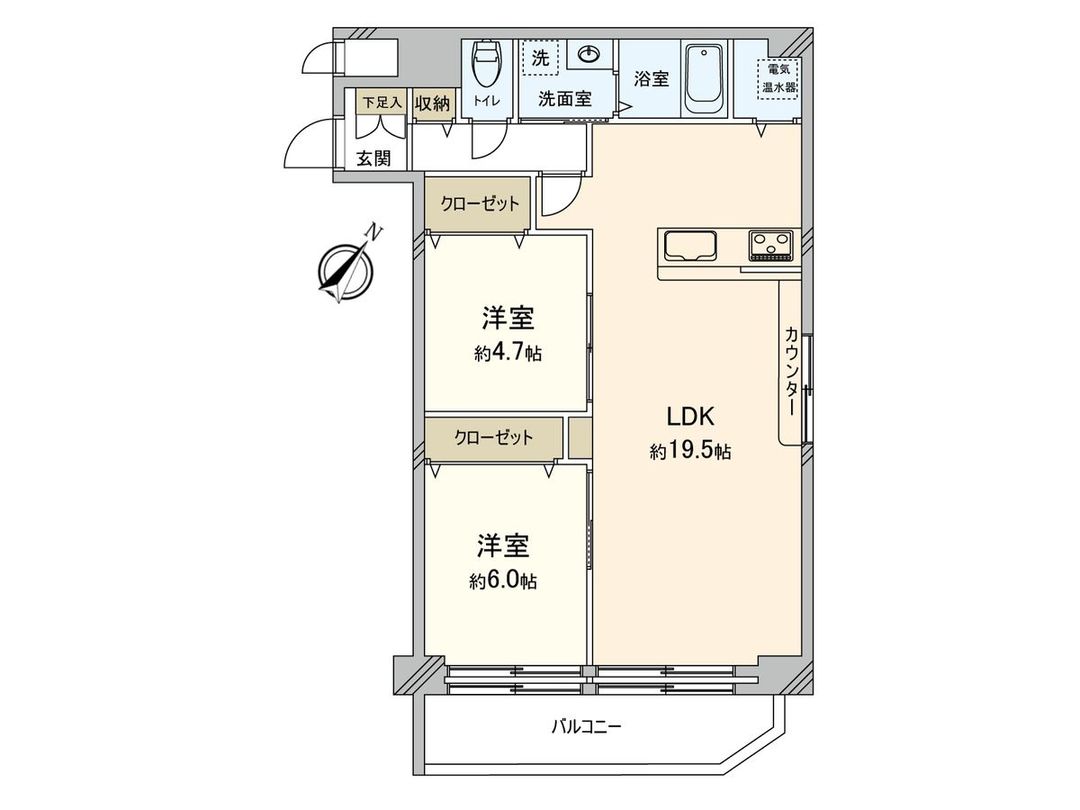 Pare Kyobashi 2LDK Apartment for Sale in Osaka Joto Ward - Thumbnail 3