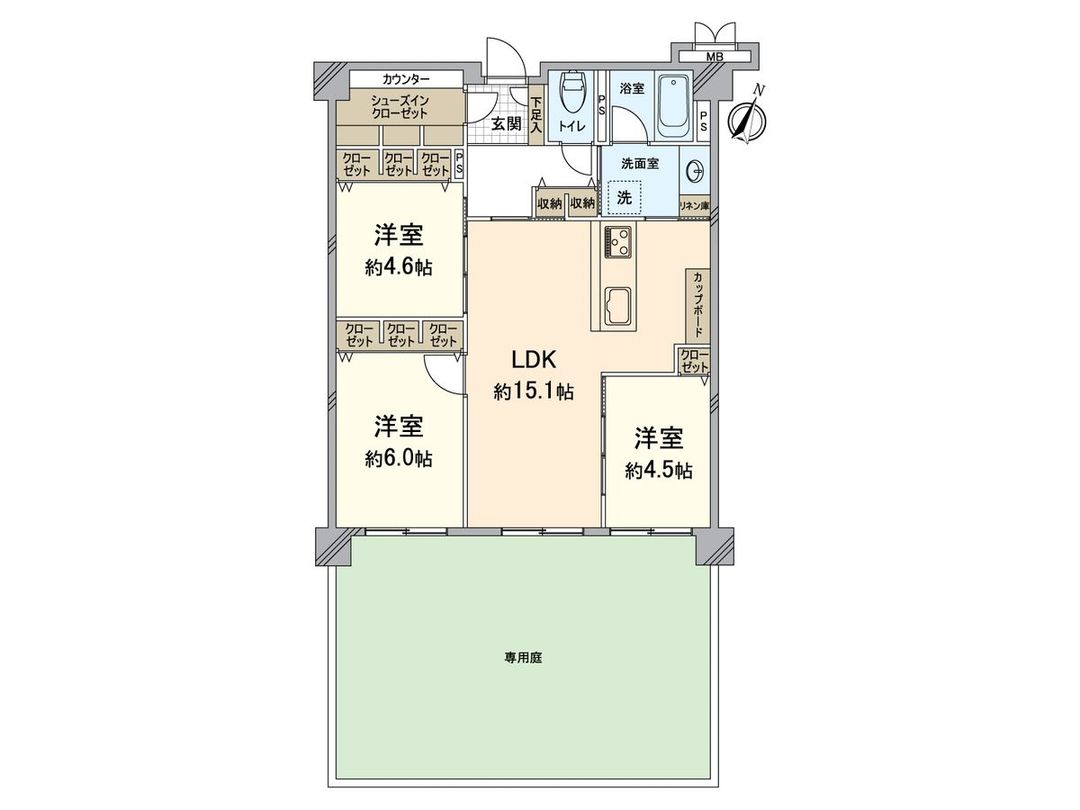 3LDK Apartment for Sale in Higashi Ward, Fukuoka - Thumbnail 3
