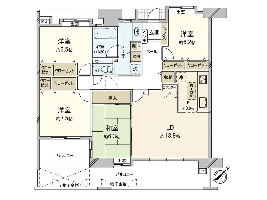 4LDK Apartment for Sale in Shiohara, Fukuoka City - Thumbnail 3
