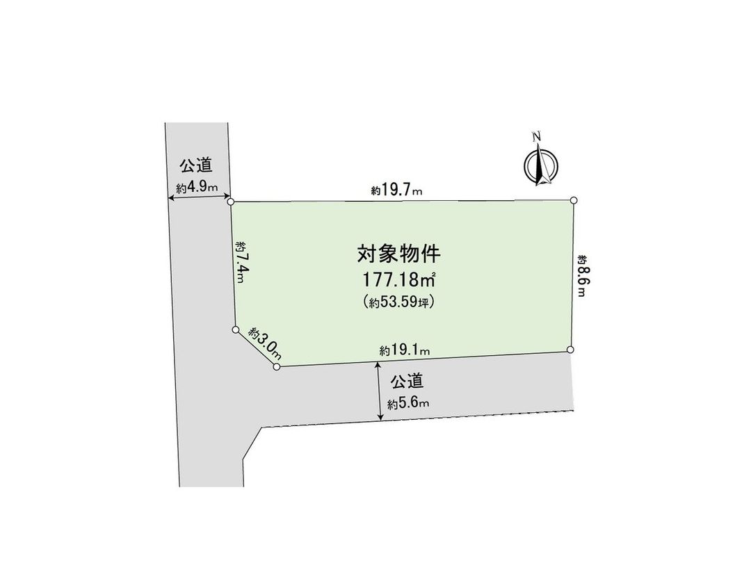 Land for Sale in Dazaifu, Fukuoka - 177.18 sqm Corner Lot - Thumbnail 2