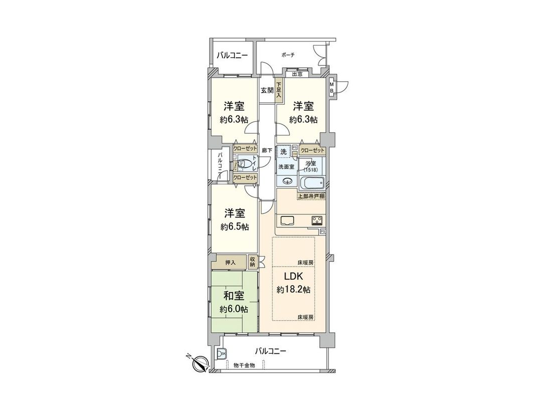4LDK Apartment for Sale in Chiko, Chuo Ward, Fukuoka City - Thumbnail 3