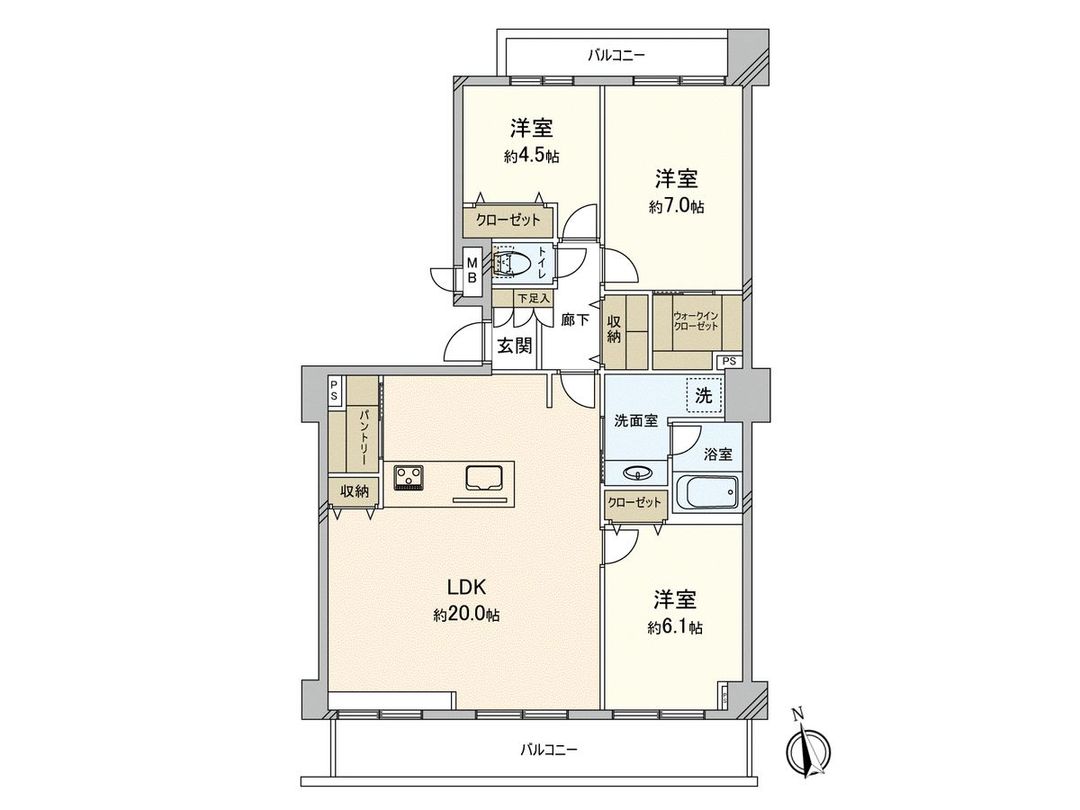 3LDK Apartment for Sale Near Takamiya Station, Fukuoka - Thumbnail 3
